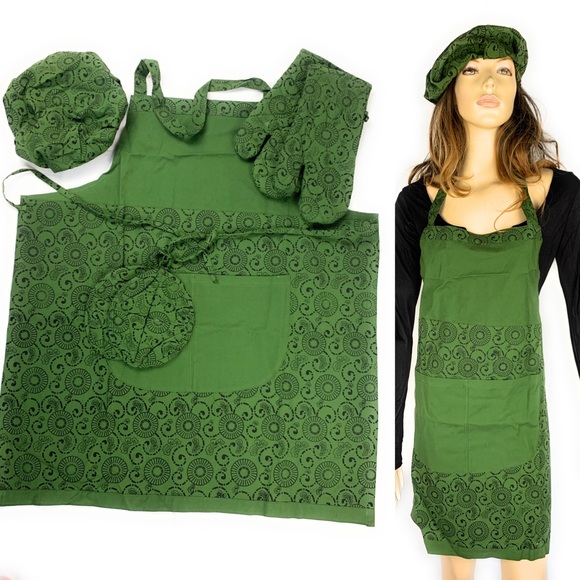 Cotton Apron set - Picture 2 of 6